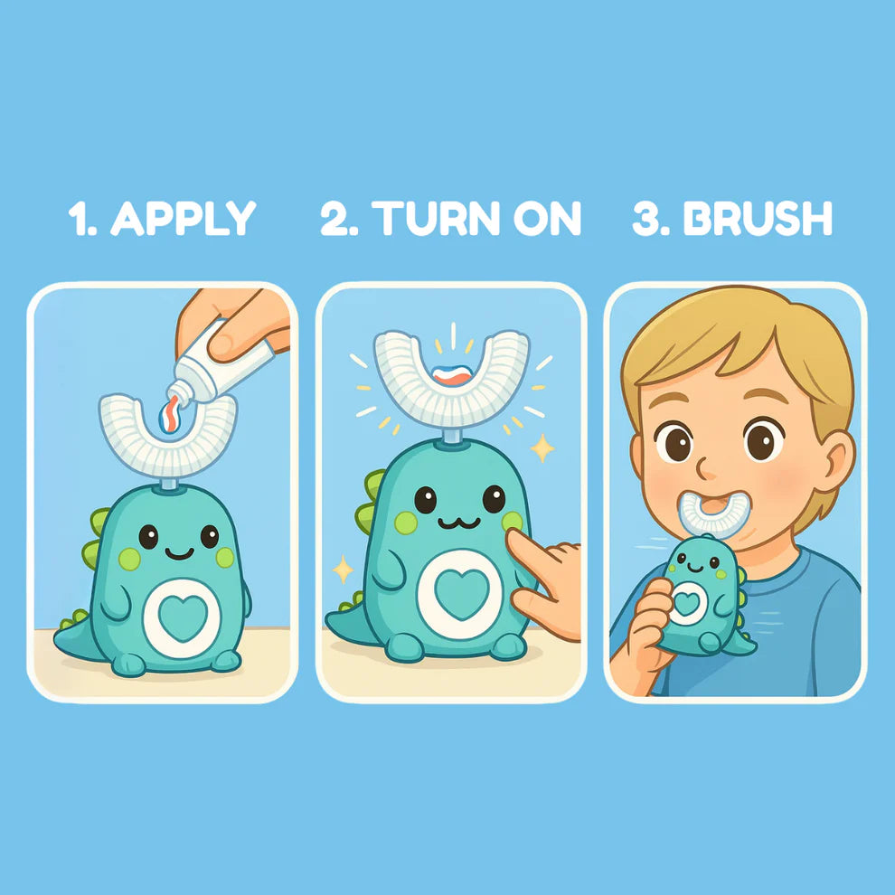 Dinowash™ 360° Kids Ultrasonic Toothbrush